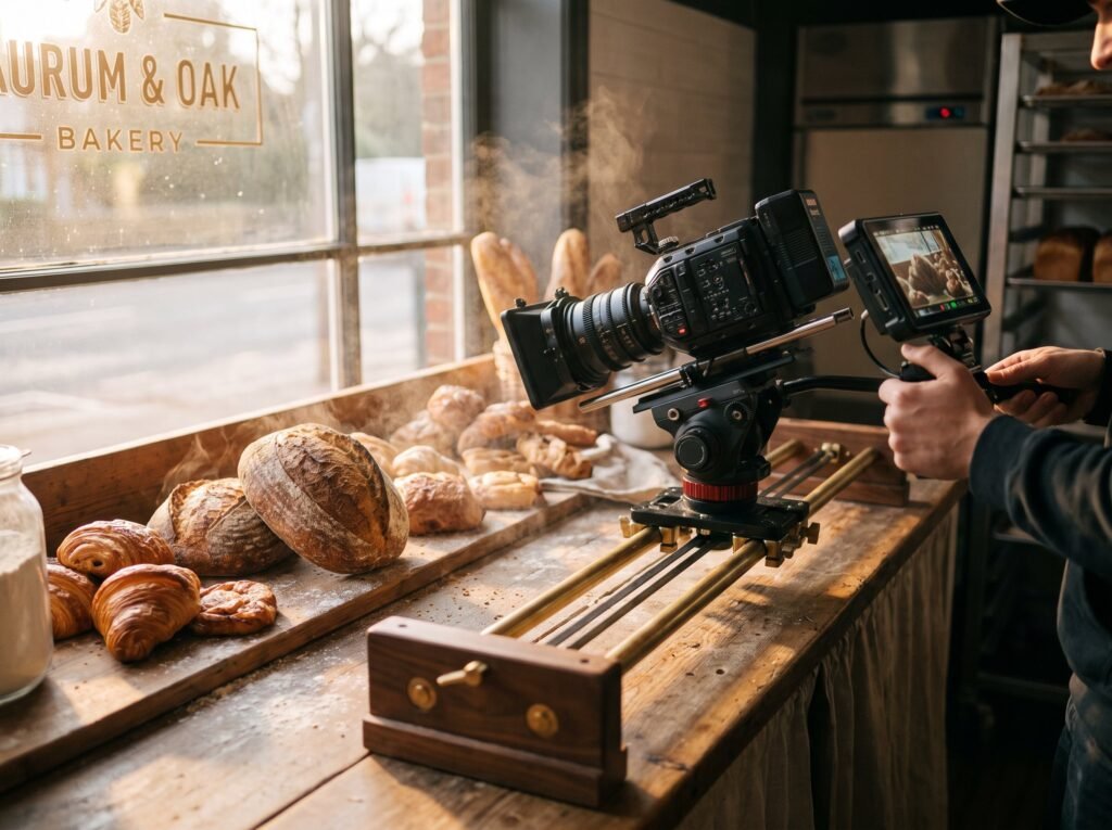 Bakery promo video shoot